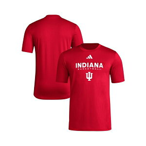 AfB_X Y Vc gbvX Men's Crimson Indiana Hoosiers Locker On-Court In The Fade Pregame AEROREADY T-Shirt Crimson