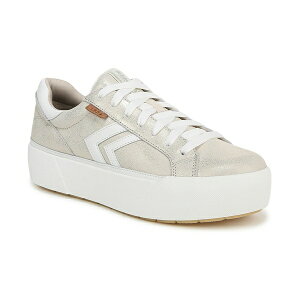 hN^[EV[ fB[X Xj[J[ V[Y Women's Young And Free Lace Up Platform Sneakers Light Gold Leather