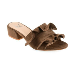 W[j[RNV fB[X T_ V[Y Women's Sabica Ruffle Slip On Dress Sandals Taupe