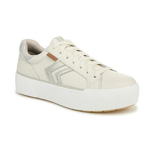 hN^[EV[ fB[X Xj[J[ V[Y Women's Young And Free Lace Up Platform Sneakers Off White Leather
