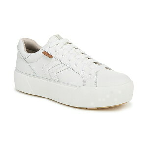 hN^[EV[ fB[X Xj[J[ V[Y Women's Young And Free Lace Up Platform Sneakers White Leather
