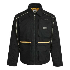 adidas AfB_X Y Xj[J[ yMen's adidas originals Athleisure Casual Sports Lapel Padded Black Jacket GP1871z TCY US_M_S