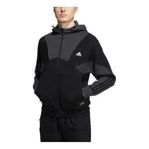 adidas AfB_X Y Xj[J[ yadidas Casual Sports hooded Splicing Jacket Black HE7469z TCY US_M_L