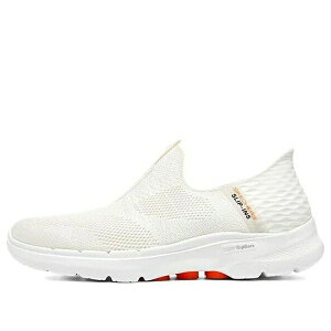 Skechers �X�P�b�`���[�Y ���f�B�[�X �X�j�[�J�[ �y(WMNS) Skechers Go Walk 6 Slip In Fabulous View 'Off White' 124569-OFWT�z �T�C�Y US_5(22.0cm)