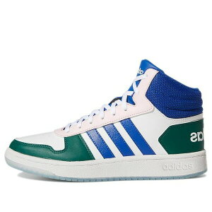 adidas �A�f�B�_�X ���f�B�[�X �X�j�[�J�[ �y(WMNS) adidas Hoops 2.0 Mid Shoes 'White Royal Blue' GY5900�z �T�C�Y US_5.5(22.5cm)