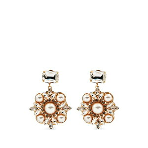�A���g���q���j�X �����Y �s�A�X�E�C�������O �A�N�Z�T���[ Crystal-embellished faux-pearl earrings Gold