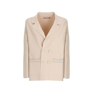 �f�B�[�E�G�N�X�e���A ���f�B�[�X �W���P�b�g���u���]�� �A�E�^�[ Double-breasted crystal-embellished jacket Neutrals