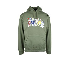 エディター メンズ パーカー・スウェットシャツ アウター Mens Military Green Sweatshirt Black