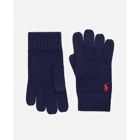 ラルフローレン メンズ 手袋 アクセサリー Signature Pony Knit Touch Gloves Blue