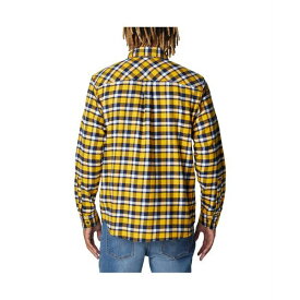 コロンビア レディース シャツ トップス Men's Gold West Virginia Mountaineers Flare Gun Flannel Long Sleeve Shirt Gold