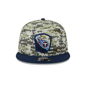 ニューエラ レディース 帽子 アクセサリー Men's Camo, Navy Tennessee Titans 2023 Salute To Service 9FIFTY Snapback Hat Camo, Navy