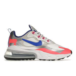 Nike �i�C�L ���f�B�[�X �X�j�[�J�[ �yNike Air Max 270 React Knicks (Women's)�z �T�C�Y US_9(26.0cm) White/Flash Crimson/Metallic Silver/Racer Blue