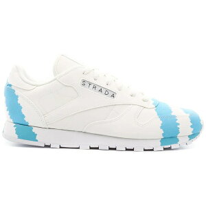 Reebok ���[�{�b�N ���f�B�[�X �X�j�[�J�[ �yReebok Classic Leather Collina Strada (Women's)�z �T�C�Y US_7(24.0cm) Footwear White/Digital Blue/Acid Yellow