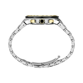セイコー レディース 腕時計 アクセサリー Men's Chronograph Coutura Solar Two Tone Stainless Steel Bracelet Watch 46mm Black