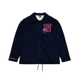 ミッチェル&ネス レディース ジャケット＆ブルゾン アウター Men's Navy New Jersey Nets Hardwood Classics Coaches Full-Snap Jacket Navy