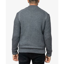 エックスレイ メンズ ジャケット＆ブルゾン アウター Men's Full-Zip High Neck Sweater Jacket Charcoal