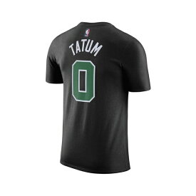 ジョーダン レディース Tシャツ トップス Men's Jayson Tatum Black Boston Celtics 2022/23 Statement Edition Name and Number T-shirt Black