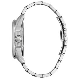 ブロバ レディース 腕時計 アクセサリー Men's Automatic Stainless Steel Bracelet Watch 43mm 96A187 Silver-Tone