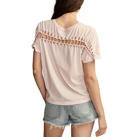 ラッキーブランド レディース Tシャツ トップス Women's Floral-Print Braided-Back T-Shirt Potpourri