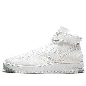 Nike �i�C�L �����Y �X�j�[�J�[ �yNike Air Force 1 Ultra Flyknit Mid 'White' 817420-100�z �T�C�Y US_9(27.0cm)