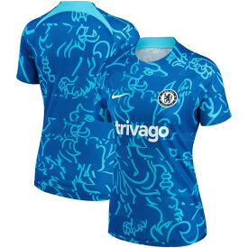 ナイキ レディース ユニフォーム トップス Chelsea Nike Women's 2022/23 PreMatch Home Performance Top Blue