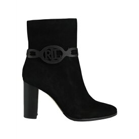 【送料無料】 ラルフローレン レディース ブーツ シューズ ABIGAEL SUEDE BOOTIE Black