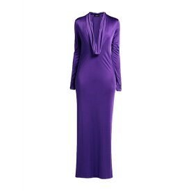 【送料無料】 ヴェルサーチ レディース ワンピース トップス Maxi dresses Purple