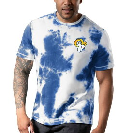 エムエスエックスバイミカエルストラハン メンズ Tシャツ トップス Los Angeles Rams MSX by Michael Strahan Freestyle TieDye TShirt Royal