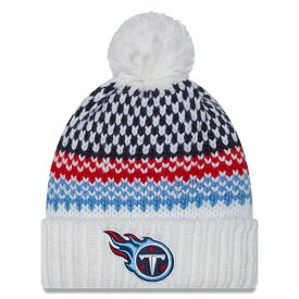 ニューエラ レディース 帽子 アクセサリー Tennessee Titans New Era Women's 2023 Sideline Cuffed Knit Hat with Pom White
