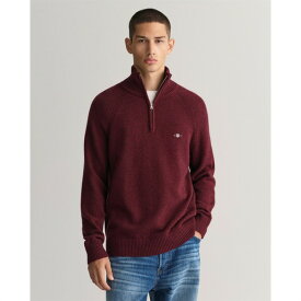 【送料無料】 ガント メンズ ニット&セーター アウター Bicolored Half-Zip Sweater Bord Melange