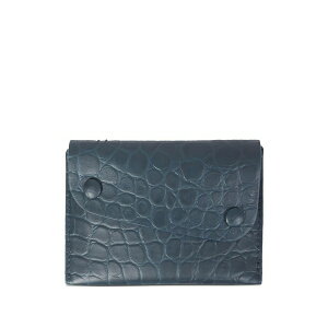 �C�� �r�]���e ���f�B�[�X ���z �A�N�Z�T���[ Crocodile-embossed wallet Blue