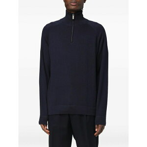 �p�E���y�R�� �����Y �j�b�g&�Z�[�^�[ �A�E�^�[ Zip funnel neck knitwear Blue
