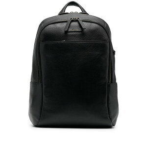 �s�[�N�A�h�� �����Y �o�b�N�p�b�N�E�����b�N�T�b�N �o�b�O Logo-plaque leather backpack Black