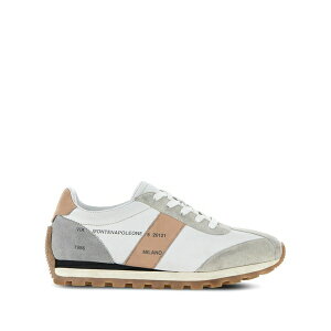 �z�[�K�� ���f�B�[�X �X�j�[�J�[ �V���[�Y H671 panelled leather sneakers White