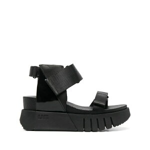 ���i�C�e�b�h�k�[�h ���f�B�[�X �T���_�� �V���[�Y Delta run platform sandals Black