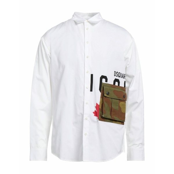 DSQUARED2 ディースクエアード シャツ トップス メンズ Shirts Whiteのサムネイル
