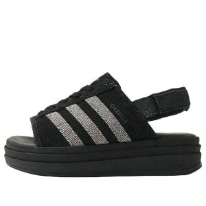 adidas �A�f�B�_�X ���f�B�[�X �X�j�[�J�[ �y(WMNS) adidas Gazelle Bold Sandals 'Black Silver' KI0007�z �T�C�Y US_6(23.0cm)
