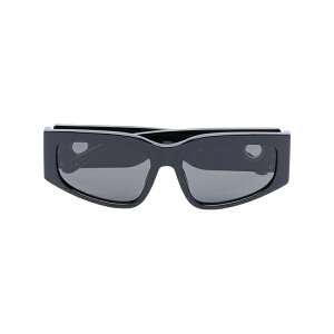 �����_ �t�@���[ ���f�B�[�X �T���O���X���A�C�E�F�A �A�N�Z�T���[ Rectangle-frame tinted sunglasses Black