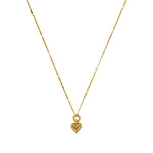 �~�b�\�} ���f�B�[�X �l�b�N���X�E�`���[�J�[�E�y���_���g�g�b�v �A�N�Z�T���[ Ridge heart necklace Gold