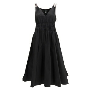 �s���R ���f�B�[�X �����s�[�X �g�b�v�X Amie v-neck ruched midi dress Black