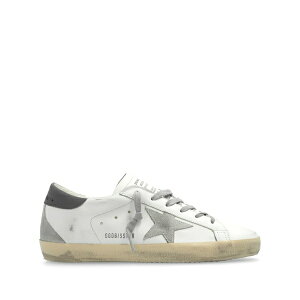 �S�[���f���O�[�X ���f�B�[�X �X�j�[�J�[ �V���[�Y Super-star distressed leather sneakers White