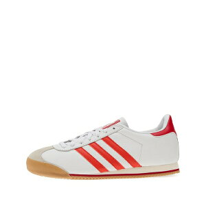 �A�f�B�_�X �����Y �X�j�[�J�[ �V���[�Y K74 three-stripes leather sneakers White