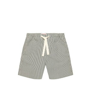 �I�[���o�[ �u���E�� �����Y �J�W���A���p���c �{�g���X Alex striped seersucker shorts Grey