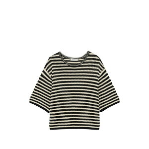 �A�j�[�r�� ���f�B�[�X �j�b�g&�Z�[�^�[ �A�E�^�[ Theo striped sweater Black