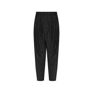 �P���]�[ ���f�B�[�X �J�W���A���p���c �{�g���X Stripe-pattern tapered trousers Black