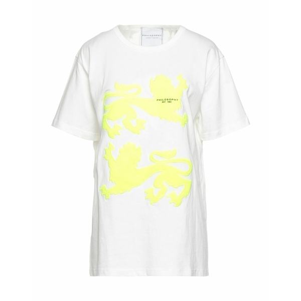 フィロソフィーデロレンゾセラフィーニ レディース Tシャツ トップス T-shirts White 激安本物