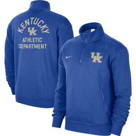 ナイキ メンズ ジャケット＆ブルゾン アウター Kentucky Wildcats Nike Campus Athletic Department QuarterZip Sweatshirt Royal