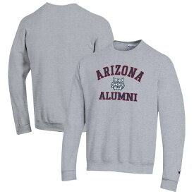 チャンピオン メンズ パーカー・スウェットシャツ アウター Arizona Wildcats Champion Alumni Logo Arch Pullover Sweatshirt Gray