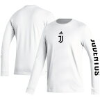 アディダス メンズ Tシャツ トップス Juventus adidas Team Crest Long Sleeve TShirt White