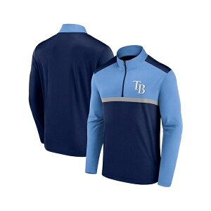�t�@�i�e�B�N�X �����Y �p�[�J�[�E�X�E�F�b�g�V���c �A�E�^�[ Men's Navy Tampa Bay Rays Unstoppable Quarter-Zip Top Navy